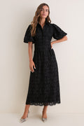 Noir Eyelet Delaney Dress