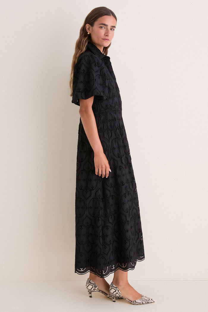 Noir Eyelet Delaney Dress