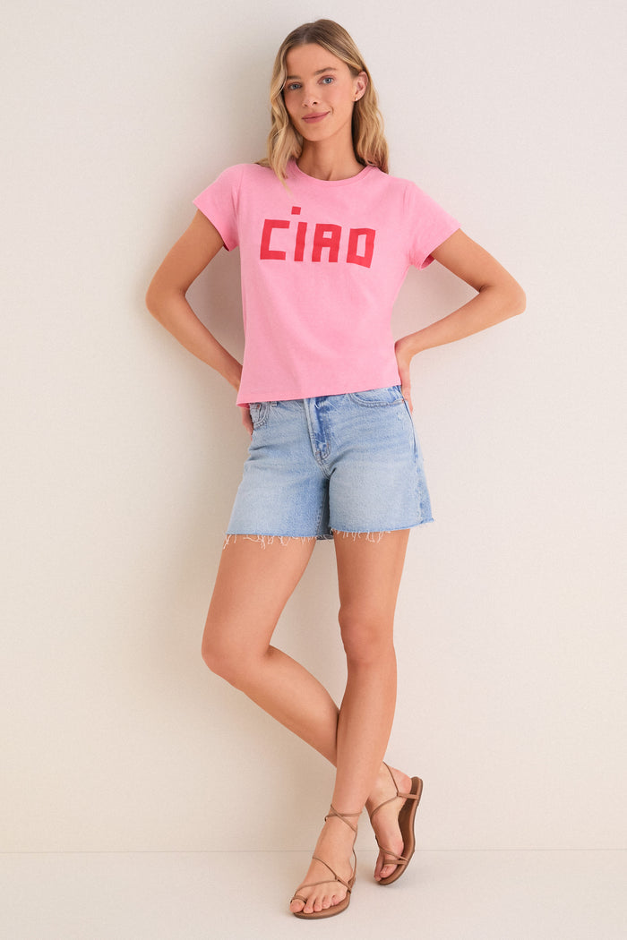 Normandy Vintage Kennedy Relaxed Mid Rise Cut Off Short