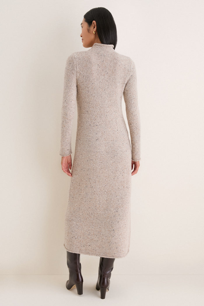 Oat Merino Blend Burton Sweater Dress