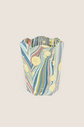 Ocean Fire Whirl Marble Scalloped Pen Pot