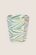 Ocean Mountain Marbled Scalloped Collapsible Basket