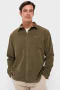 Olive Bramside Relaxed Cord Shirt