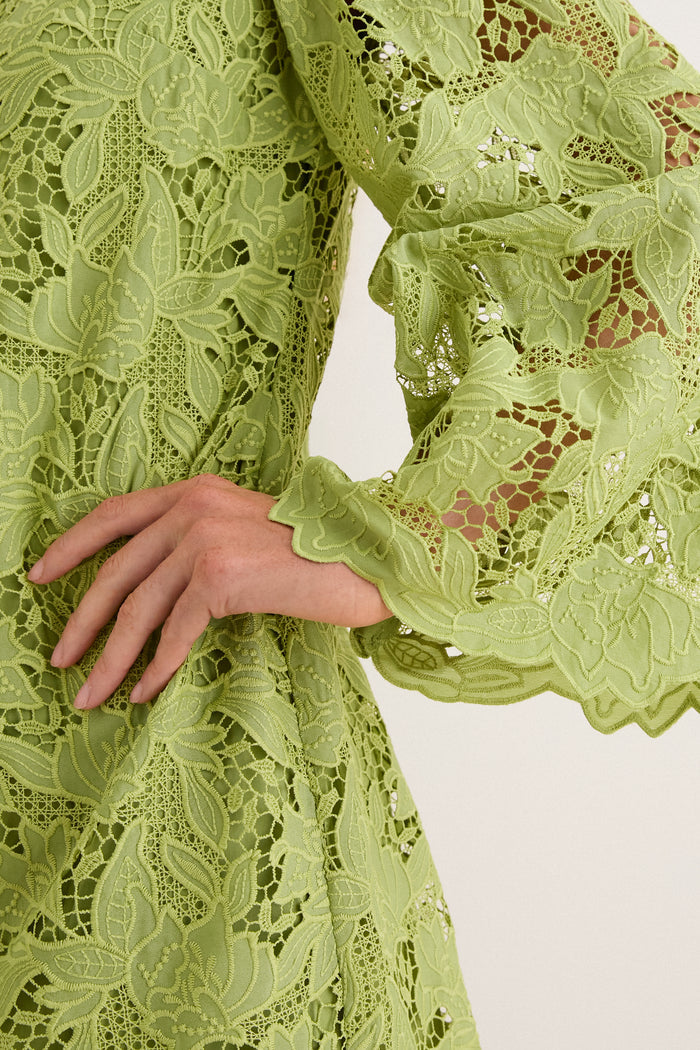 Olive Lace Livvy Mini Dress