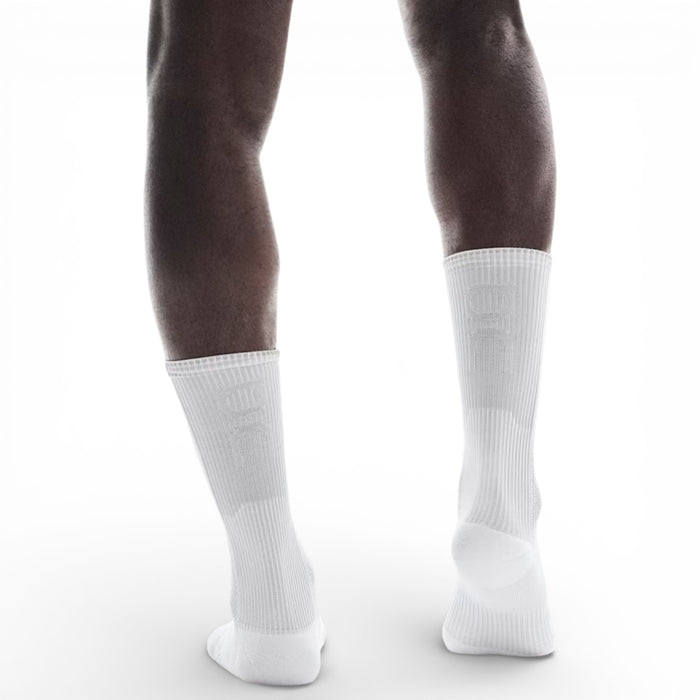 ON ON PERFORMANCE RUN SOCK HIGH WHITE