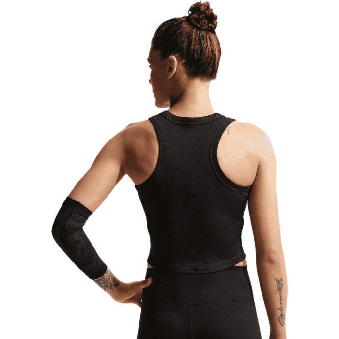 NIKE ONE FITTED DF CROP TANK WMS Black