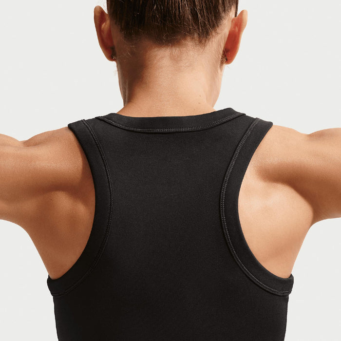 NIKE ONE FITTED DF CROP TANK WMS Black