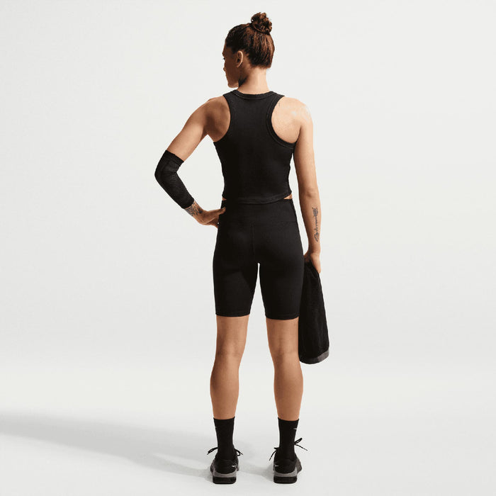 NIKE ONE FITTED DF CROP TANK WMS Black
