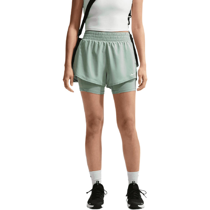 NIKE ONE DF HR 3IN 2N1 SHORT WMS Green