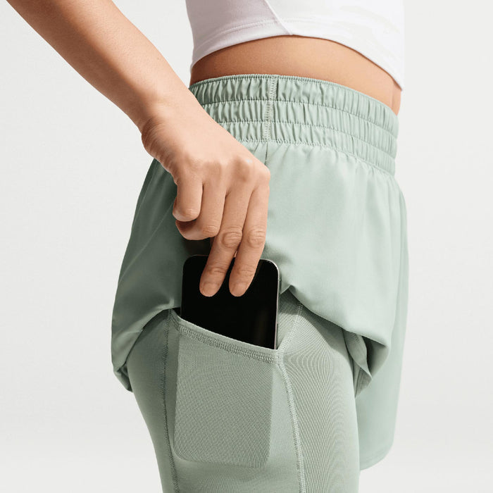 NIKE ONE DF HR 3IN 2N1 SHORT WMS Green