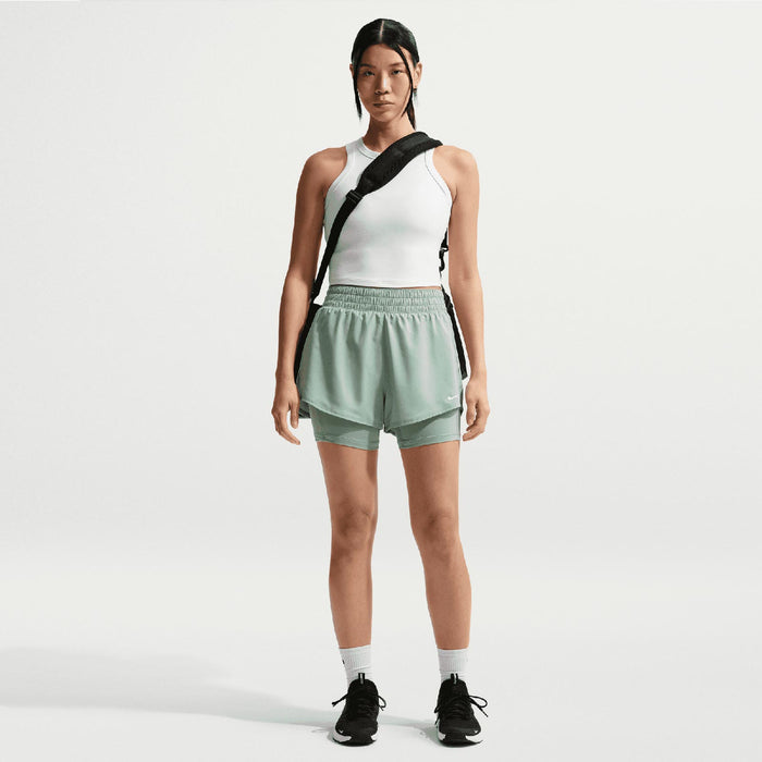 NIKE ONE DF HR 3IN 2N1 SHORT WMS Green