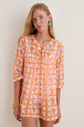 Orange Aura Seychelles Short Tunic