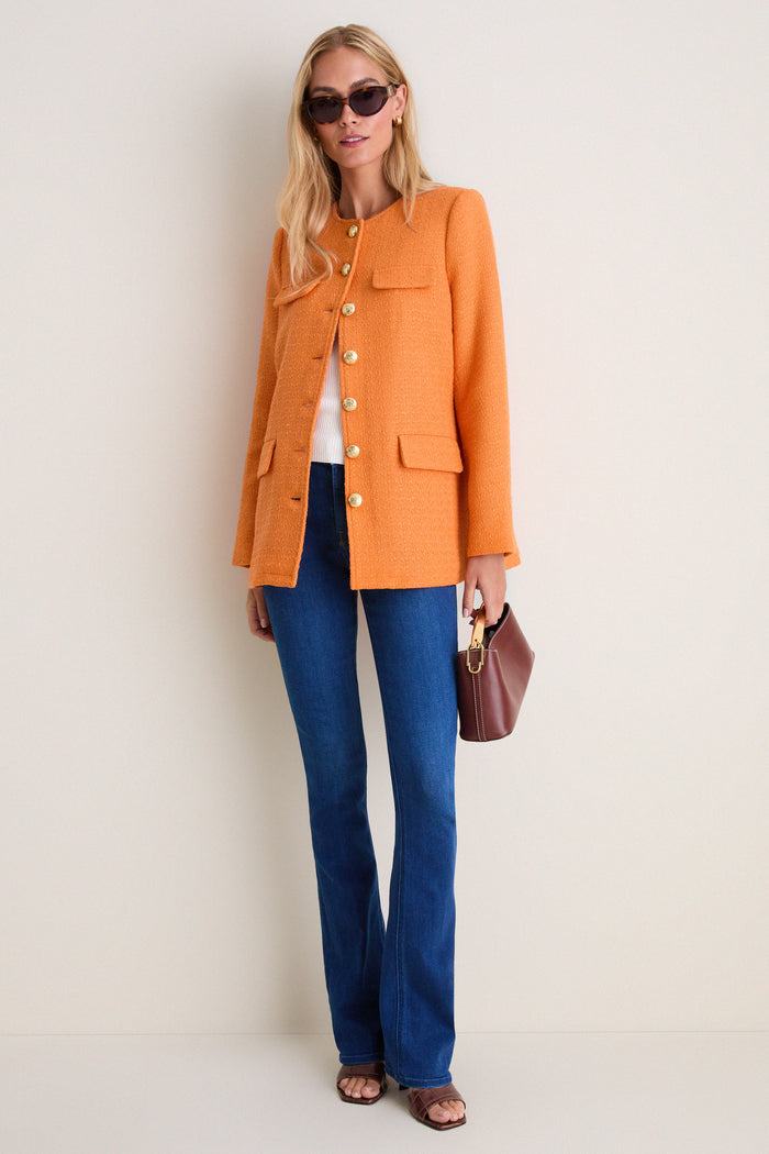 Orange Tweed Jennings Jacket