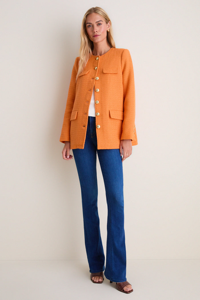 Orange Tweed Jennings Jacket
