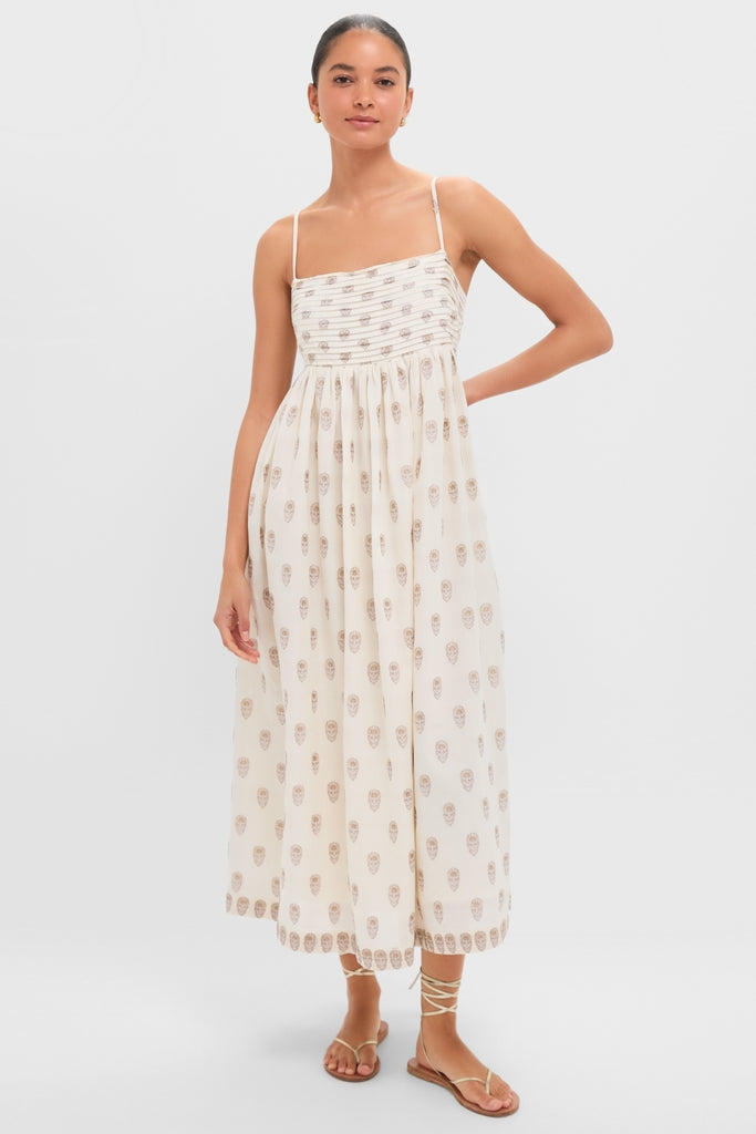 Orchid Echo Cotton Jacquard Betsy Dress