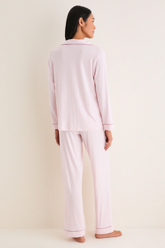 Pale Pink Gisele Long PJ Set