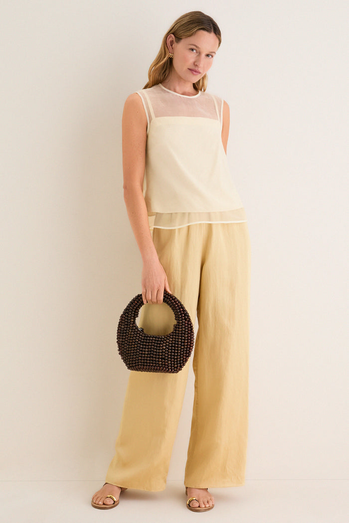 Pale Yellow Cora Top