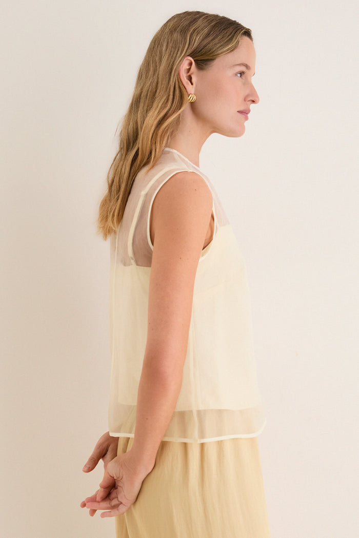 Pale Yellow Cora Top