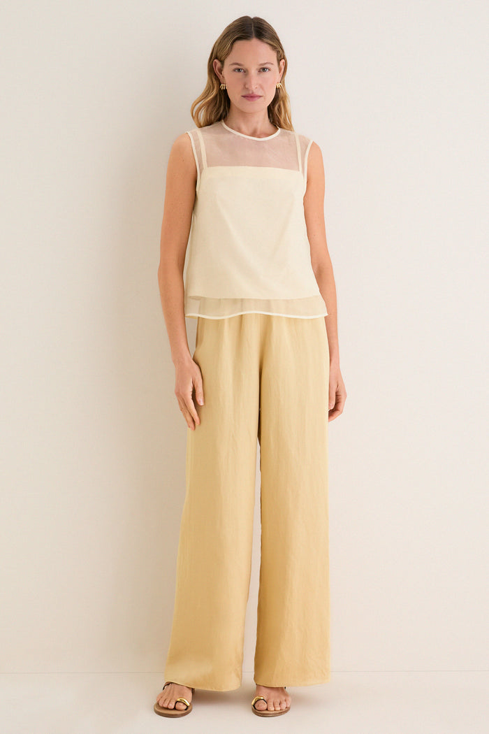 Pale Yellow Cora Top