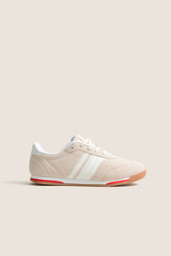 Parchment and Egret Revival Sneakers