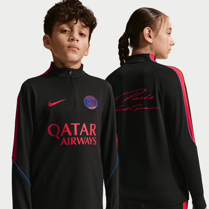 Nike PSG 26 Kids Strike Drill Top Black
