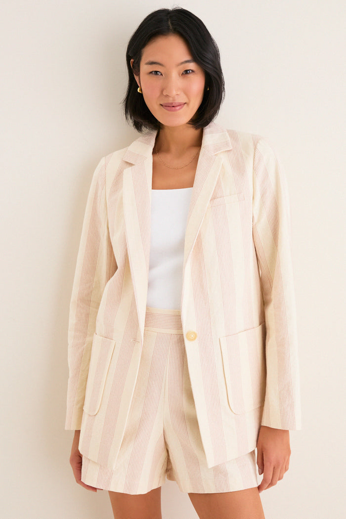 Parlor Stripe Carla Blazer