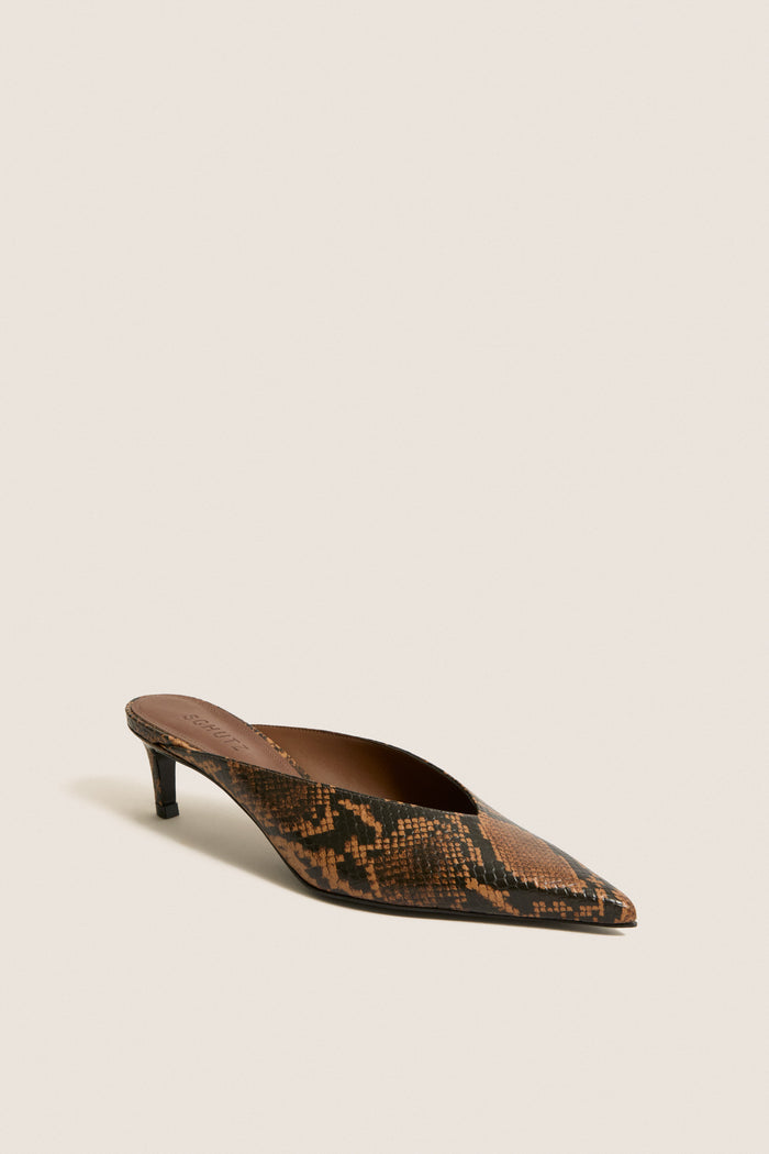 Pecan Brown Loren Mid Heels