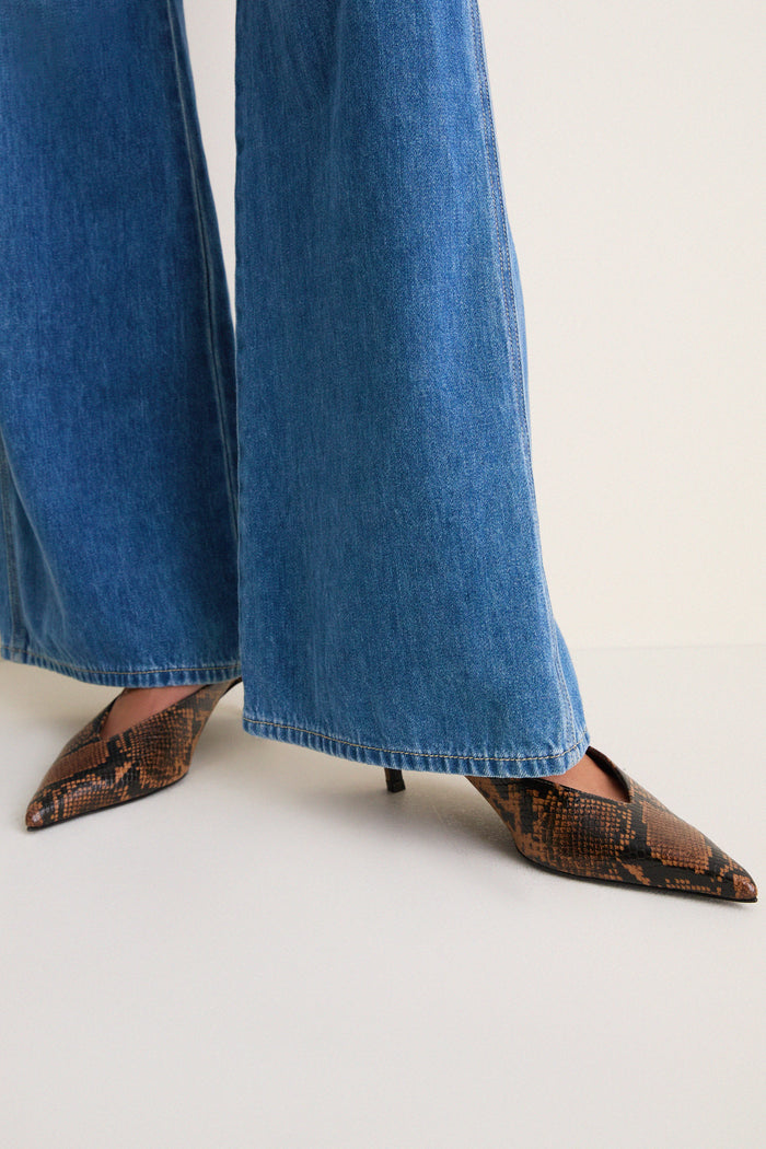 Pecan Brown Loren Mid Heels