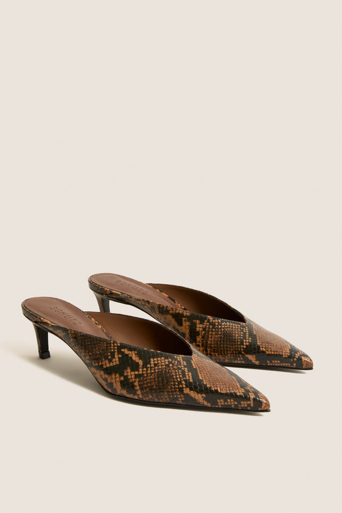 Pecan Brown Loren Mid Heels