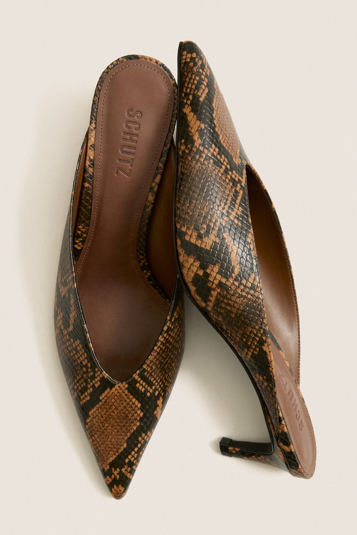 Pecan Brown Loren Mid Heels