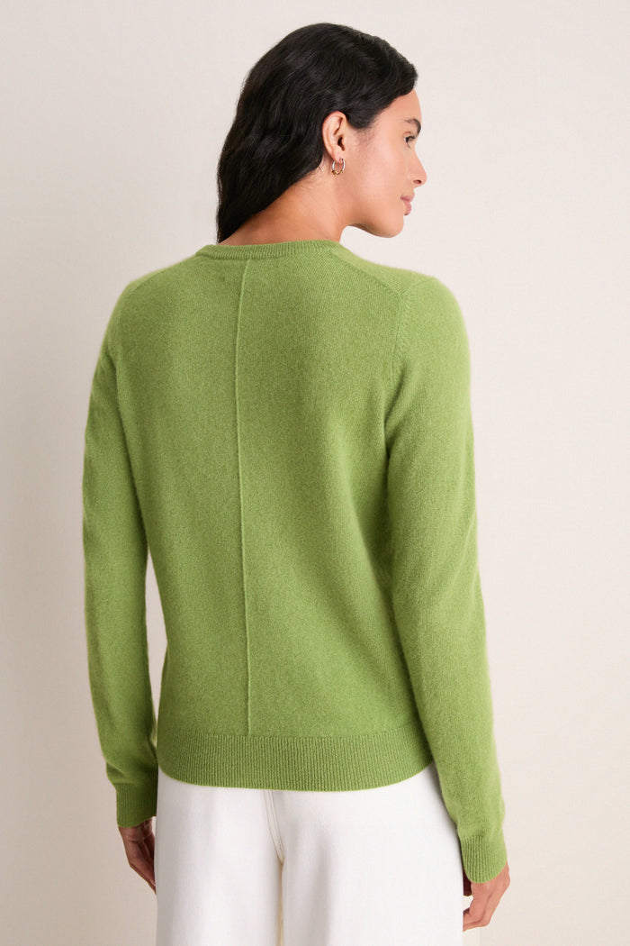 Peridot Cashmere Elizabeth Crewneck