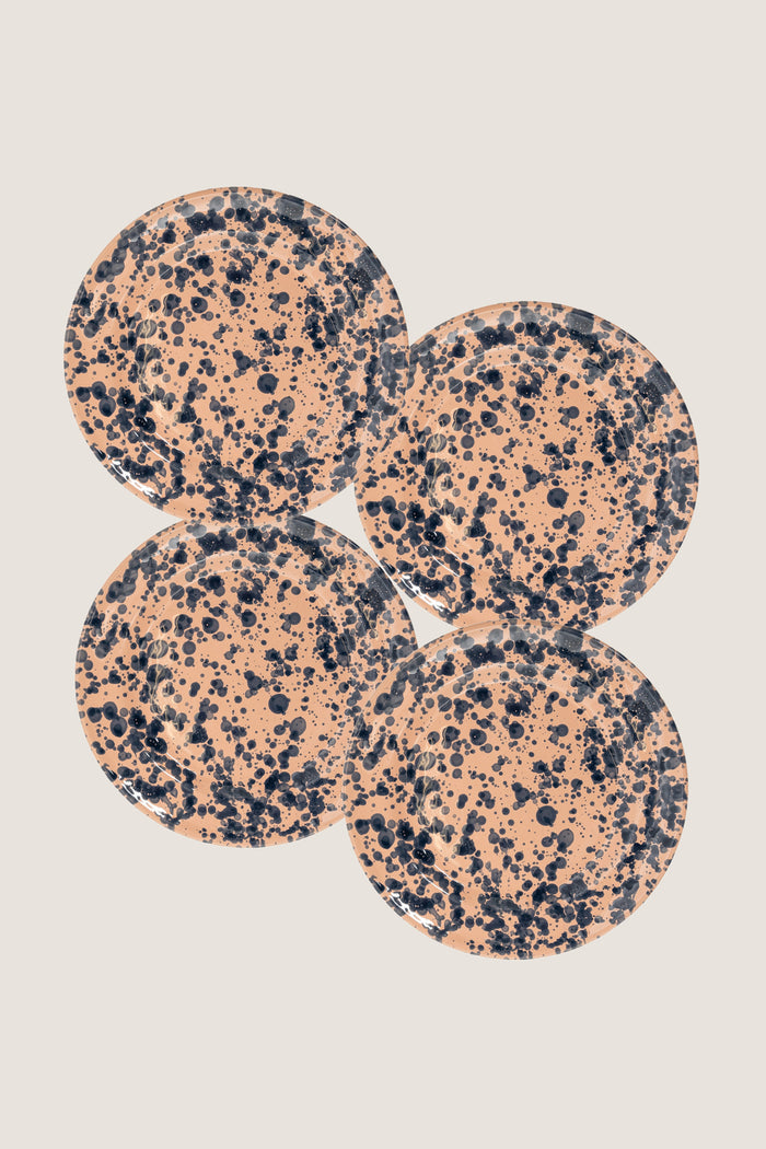 Pink and Blue Splatter Dinner Plate (Set of 4)