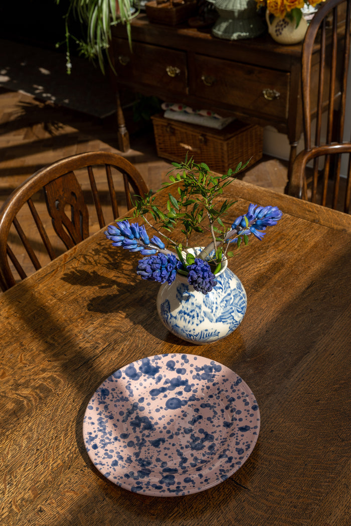 Pink and Blue Splatter Dinner Plate (Set of 4)