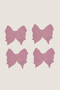 Pink Bow Cocktail Napkins (Set of 4)