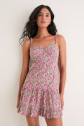 Pink Floral Rachel Mini Dress