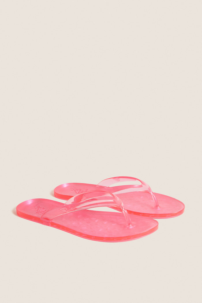 Pink Jelly Flip Flops