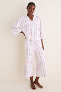 Pink Mayfair Toile Women's Pima Olivia Wide Leg