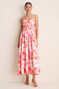 Pink Multi Watercolor Harper Maxi Dress