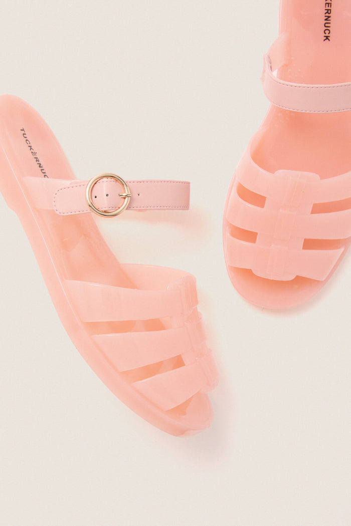 Pink Riley Jelly Sandals