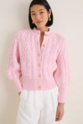 Pink Salt Cotton Colette Cardigan
