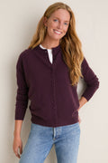 Plum Cashmere Pippa Cardigan