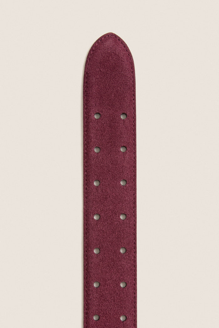 Plum Suede Waist Belt