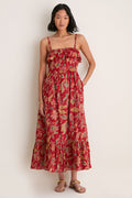 Pompeian Blooms Organic Tomas Maxi Dress