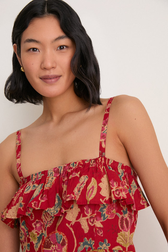 Pompeian Blooms Organic Tomas Maxi Dress