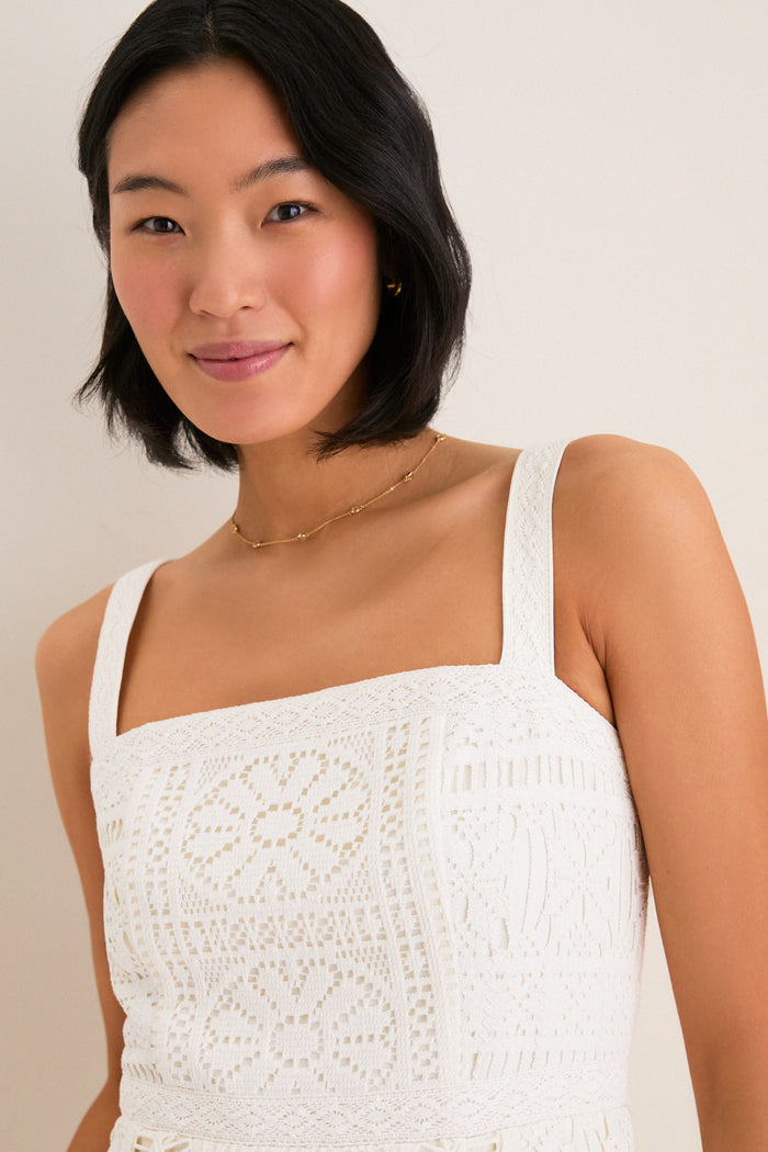 Porcelain Lace Perrine Dress