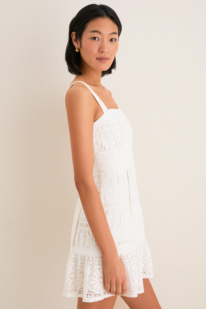 Porcelain Lace Perrine Dress