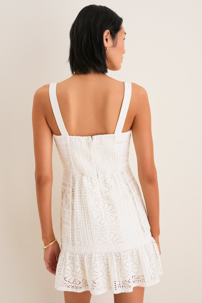 Porcelain Lace Perrine Dress