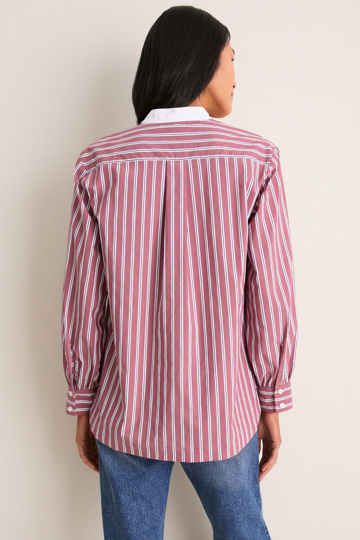 Port Stripe Camelot Collar Tunic