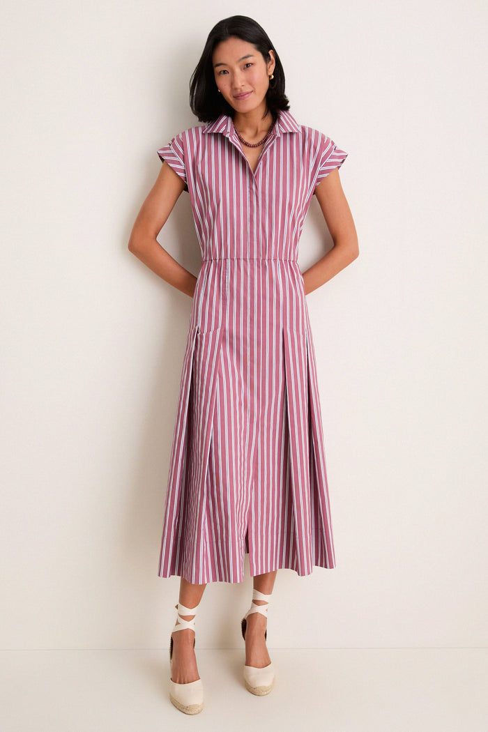 Port Stripe Caterina Shirt Dress
