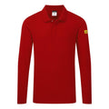 Portwest Anti-Static ESD Polo Shirt L/S Deep Red